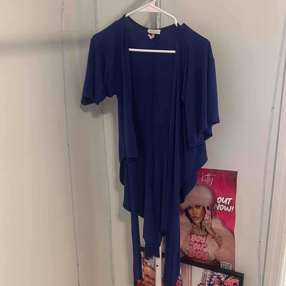 Elegant Blue Women's Cardigan